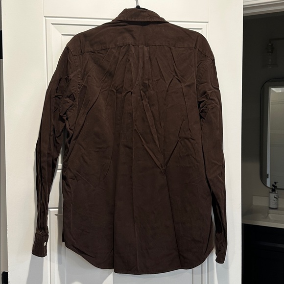 Polo by Ralph Lauren Men's Chocolate Button Down Shirt - Picture 3 of 6